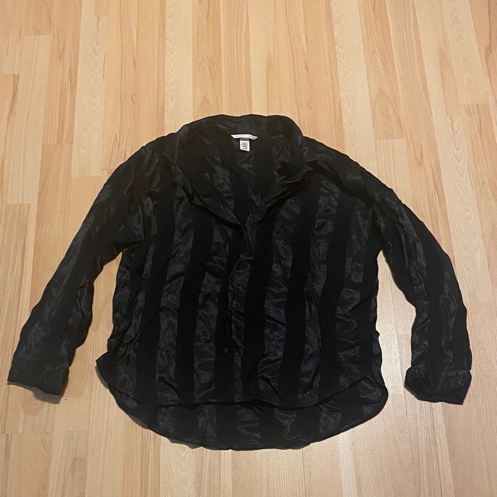 Victoria’s Secret Black Silk PJ Top